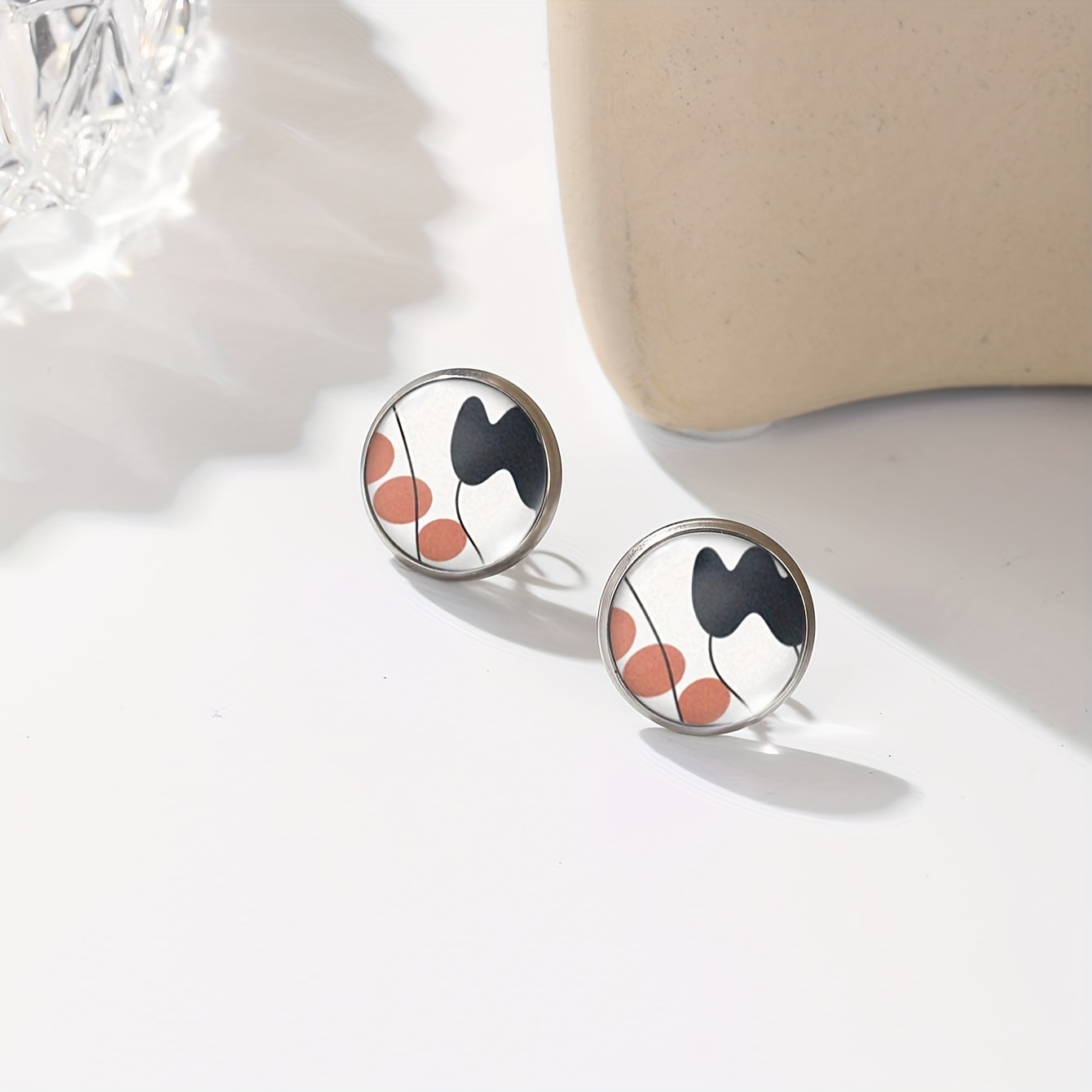 Vintage Bohemian Geometric Pattern Earrings, Stylish Gift